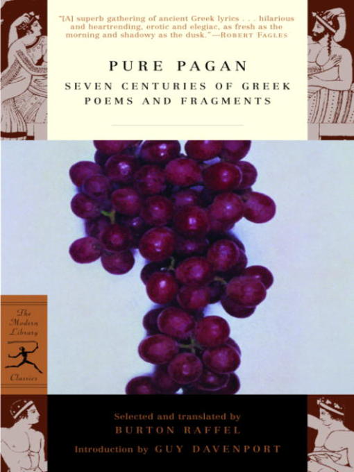 Title details for Pure Pagan by Burton Raffel - Wait list